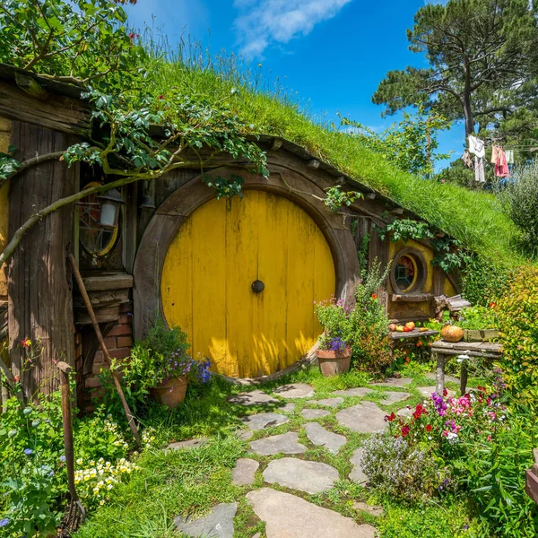 Hobbiton film új-Zélandban "A Hobbit" beállítása — Stock Fotó