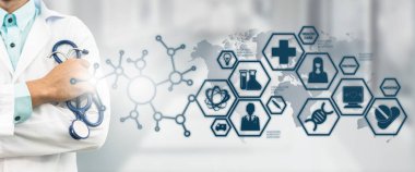 Doktor tıbbi bilim simge Modern arayüzü ile