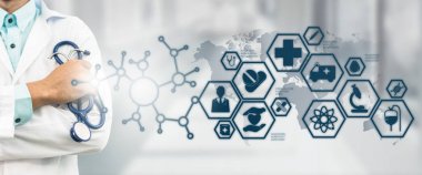 Doktor tıbbi sağlık simge arayüzü ile