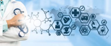 Doktor tıbbi sağlık simge arayüzü ile