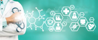 Doktor tıbbi bilim simge Modern arayüzü ile