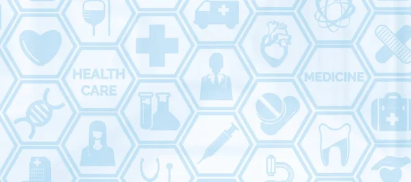 Medical Background, Healthcare Icon Medical Symbol — Stock Photo, Image