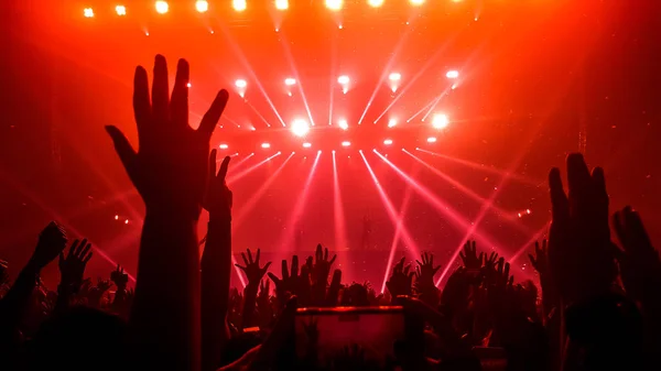 Gente feliz danza en discoteca fiesta concierto —  Fotos de Stock