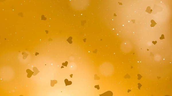 Golden Valentines Day Abstract Background — Stock Photo, Image