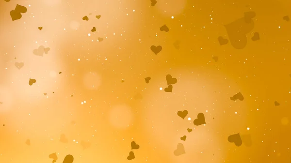 Golden Valentines Day Abstract Background — Stock Photo, Image