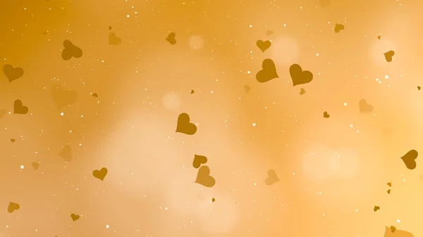 Golden Valentines Day Abstract Background — Stock Photo, Image