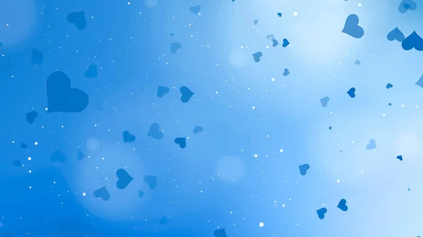 Día de San Valentín azul Resumen Fondo — Foto de Stock