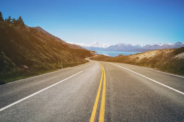 yol mount Cook, Yeni Zelanda