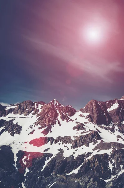 Winter Landscape of Snow Mountain Range — Stock Photo, Image