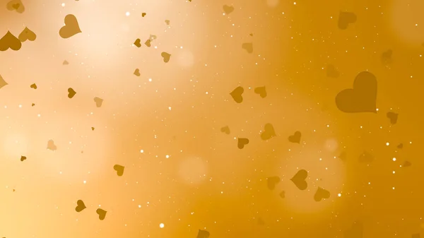 Goldener Valentinstag abstrakter Hintergrund — Stockfoto