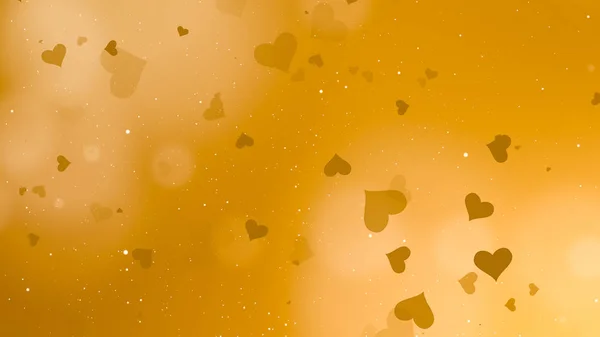 Golden Valentines Day Abstract Background — Stock Photo, Image