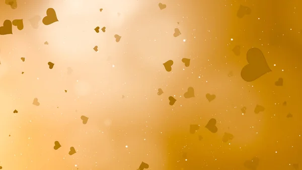 Golden Valentines Day Abstract Background — Stock Photo, Image