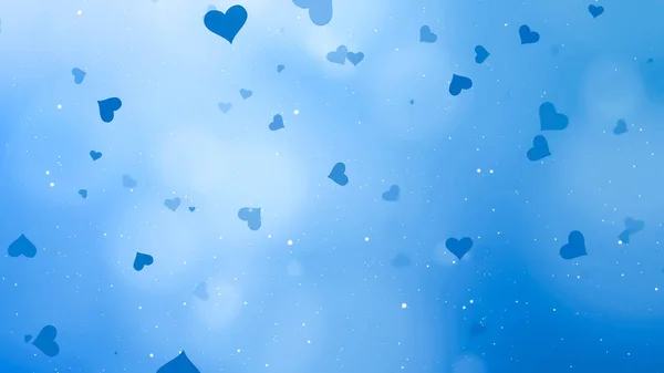 Синій День Святого Валентина Абстрактний фон — стокове фото
