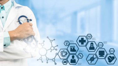 Doktor tıbbi bilim simge Modern arayüzü ile