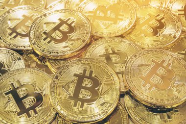 Fiziksel Bitcoin kazık arka plan, Bitcoin incelemesi