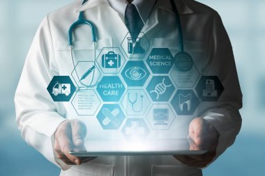 Doktor tıbbi sağlık simge arayüzü ile