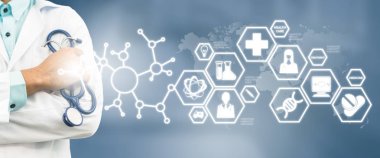 Doktor tıbbi bilim simge Modern arayüzü ile