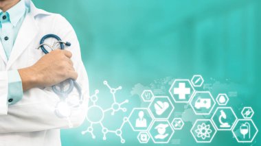 Doktor tıbbi sağlık simge arayüzü ile