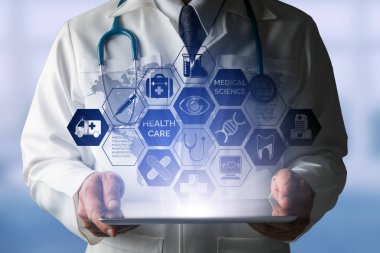 Doktor tıbbi sağlık simge arayüzü ile