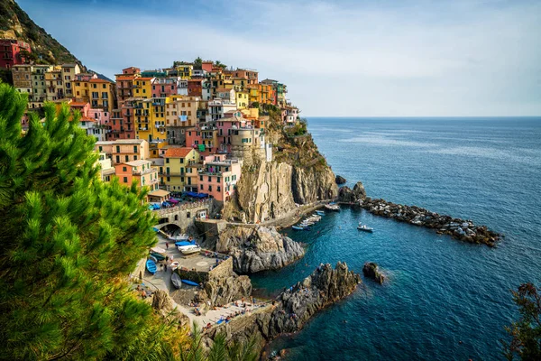 Манарола, Cinque Terre Coast of Italy . — стоковое фото