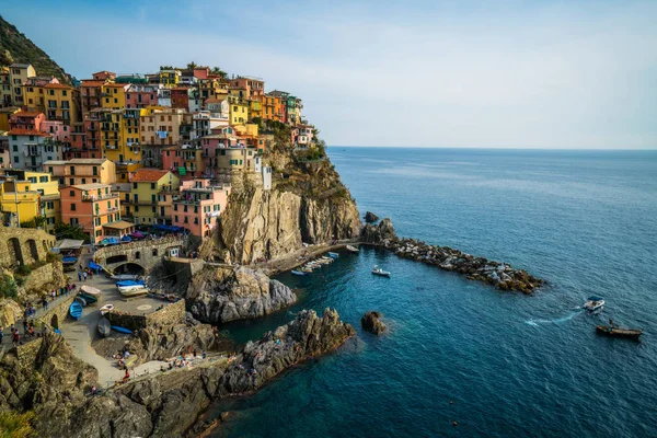 Μαναρόλα, Cinque Terre ακτή της Ιταλίας. — Φωτογραφία Αρχείου