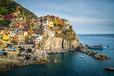 Manarola, Cinque Terre Sahili, İtalya.