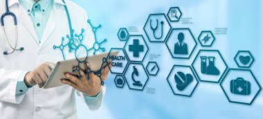 Doktor tıbbi sağlık simge arayüzü ile