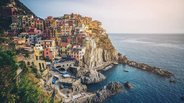 Манарола, Cinque Terre Coast of Italy . — стоковое фото