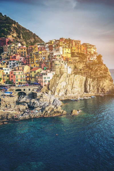 Manarola, Cinque Terre Costa de Italia . —  Fotos de Stock