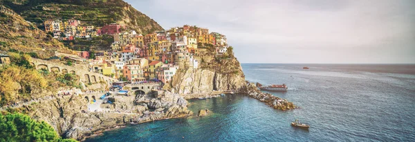 Μαναρόλα, Cinque Terre ακτή της Ιταλίας. — Φωτογραφία Αρχείου