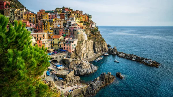 Манарола, Cinque Terre Coast of Italy . — стоковое фото