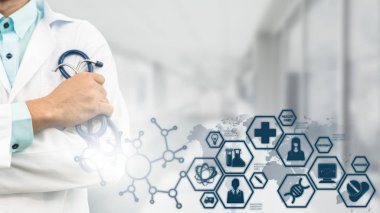 Doktor tıbbi bilim simge Modern arayüzü ile