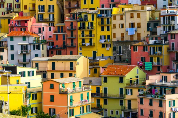 Színes házak Manarola, Cinque Terre - Olaszország — Stock Fotó