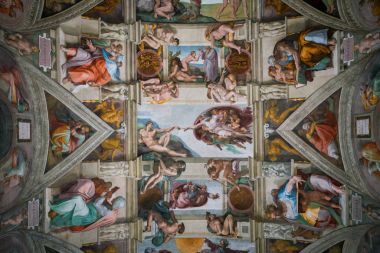 Vatikan 'daki Sistine Şapeli Tavanı
