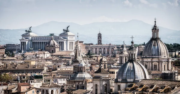 Roma, Italia Skyline in Vista Panoramica — Foto Stock