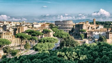 Kolezyum ve Roma Forumu, İtalya Roma manzarası