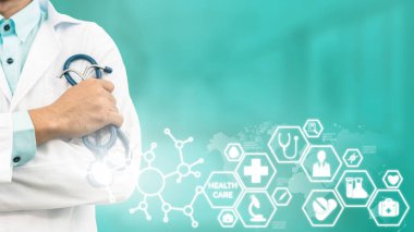 Doktor tıbbi sağlık simge arayüzü ile