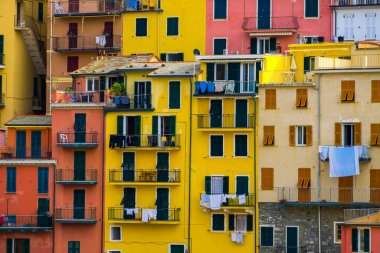 Renkli evleri Manarola, Cinque Terre - İtalya
