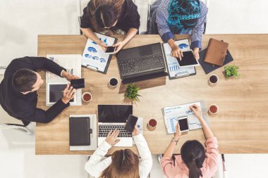 Ofis Odasında Grup Toplantısı.