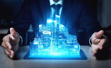 Küresel İş Büyümesi için 5G İletişim Teknolojisi Kablosuz İnternet Ağı, Sosyal Medya, Dijital E-ticaret ve Eğlence Ev Kullanımı.