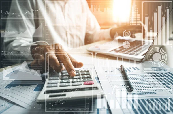 Big Data Technology För Business Finance Analytic Concept Modernt Grafiskt — Stockfoto