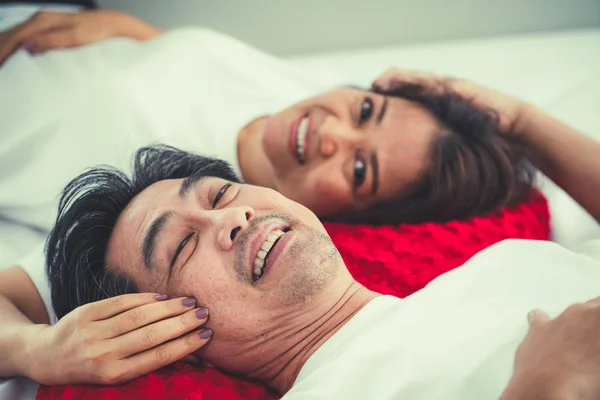 Feliz Asiático Casal Sênior Ter Bom Tempo Casa Reforma Dos — Fotografia de Stock