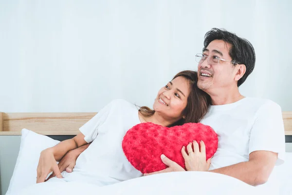 Feliz Asiático Casal Sênior Ter Bom Tempo Casa Reforma Dos — Fotografia de Stock