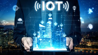Küresel İş Büyümesi için 5G İletişim Teknolojisi Kablosuz İnternet Ağı, Sosyal Medya, Dijital E-ticaret ve Eğlence Ev Kullanımı.