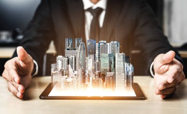 Küresel İş Büyümesi için 5G İletişim Teknolojisi Kablosuz İnternet Ağı, Sosyal Medya, Dijital E-ticaret ve Eğlence Ev Kullanımı.