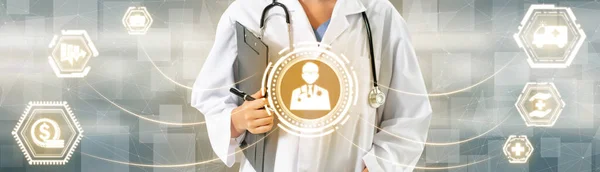 Health Insurance Concept Doctor Hospital Health Insurance Related Icon Graphic — Stock Photo, Image