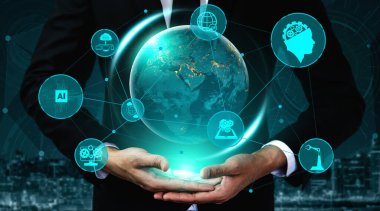 Küresel İş Büyümesi için 5G İletişim Teknolojisi Kablosuz İnternet Ağı, Sosyal Medya, Dijital E-ticaret ve Eğlence Ev Kullanımı.