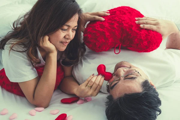 Feliz Asiático Casal Sênior Ter Bom Tempo Casa Reforma Dos — Fotografia de Stock