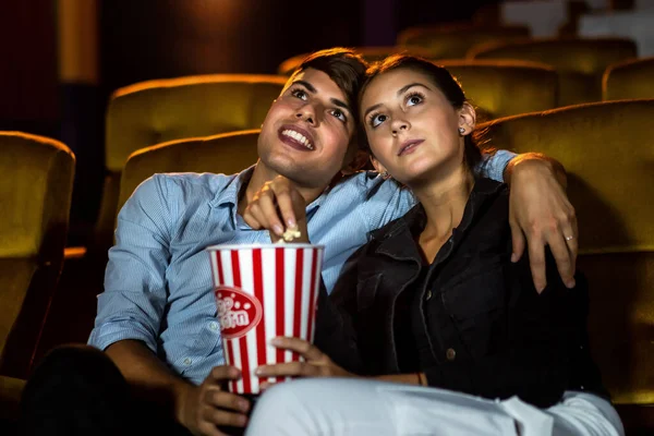 Les Gens Regardent Des Films Cinéma Activité Récréative Groupe Concept — Photo