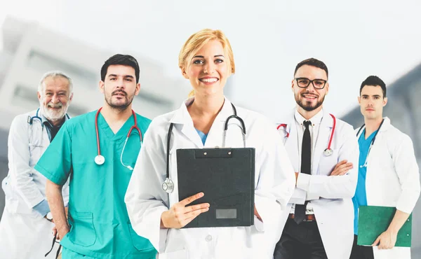Arzt Krankenhaus Kampf Gegen Die Coronavirus Krankheit Covid Professionelle Gesundheitsfachkräfte — Stockfoto